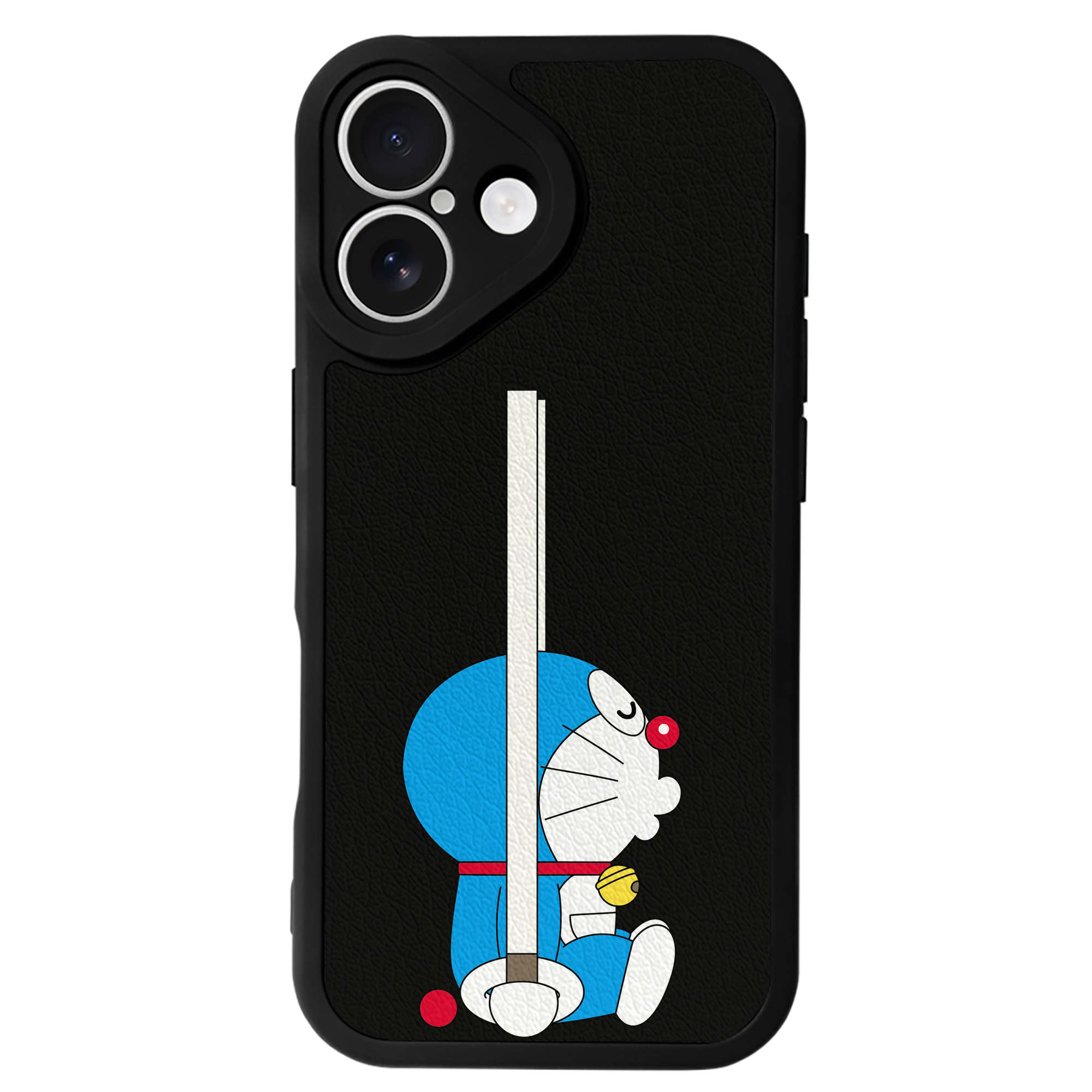 （画像用） ドラえもん Doraemon 【iPhone 16シリーズ対応】シリコンスマホケース（レザー調） 材質：シリコン